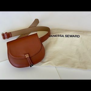 VANESSA SEWARD Leather Belt Bag Fanny Size 80